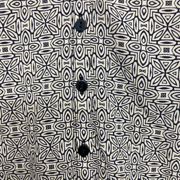 Olsen black and white geometric blouse - Picture 3 of 9